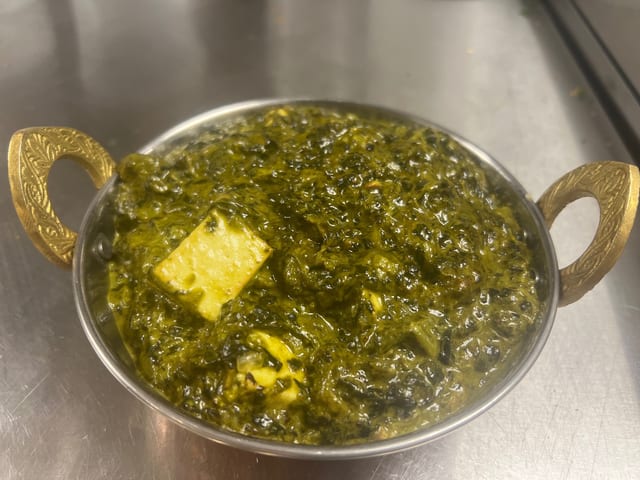 Saag Paneer (Not Dairy Free).